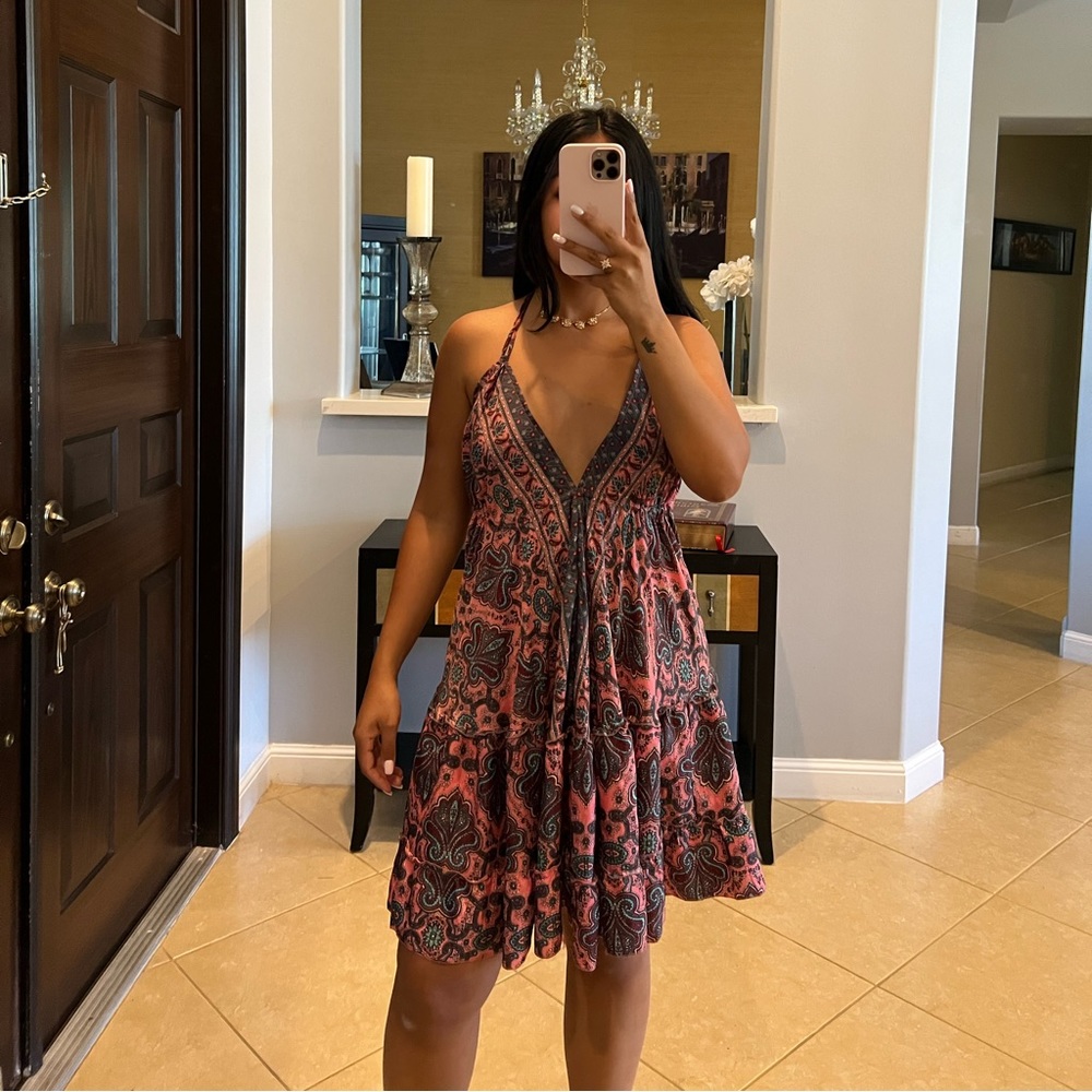 Open back short dress